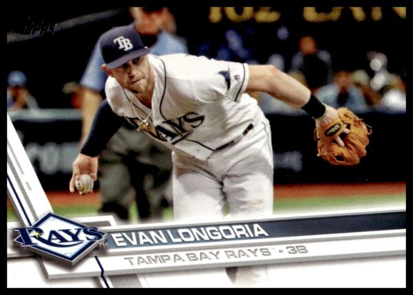 2017 Topps Series 2 Evan Longoria #390 (Front)