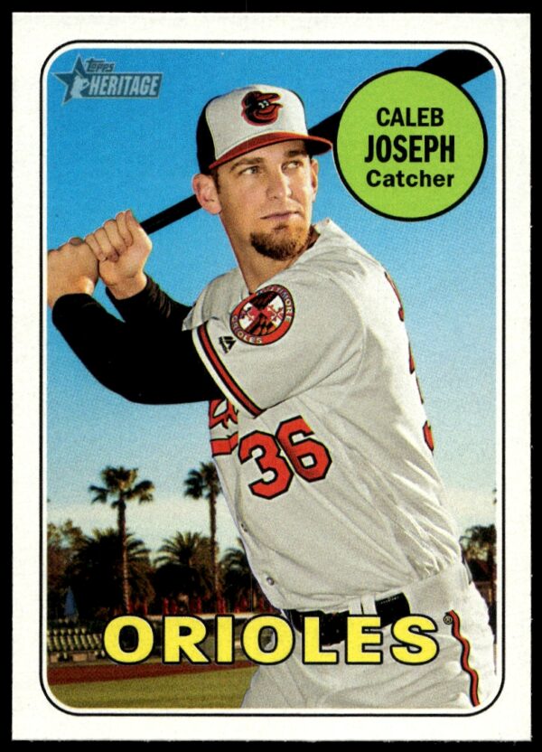 2018 Topps Heritage Caleb Joseph #223 (Front)