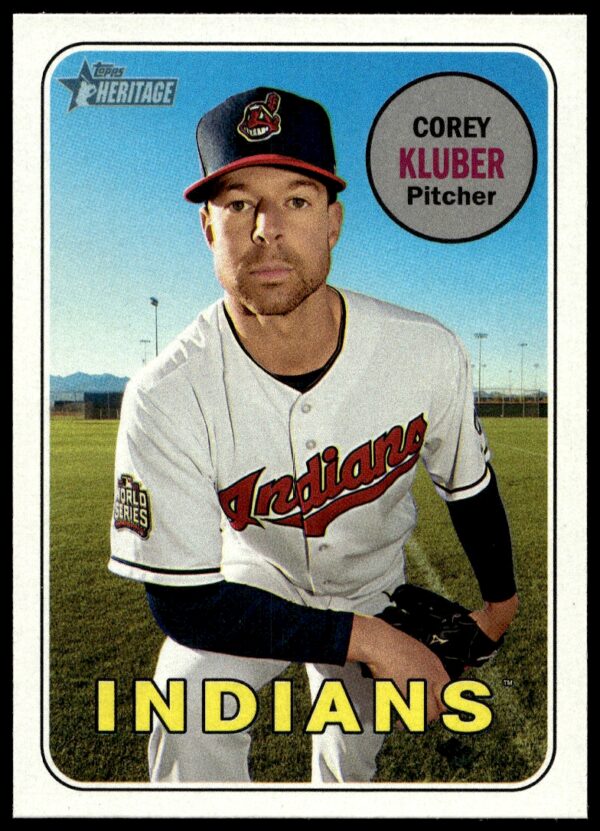 2018 Topps Heritage Corey Kluber #176 (Front)