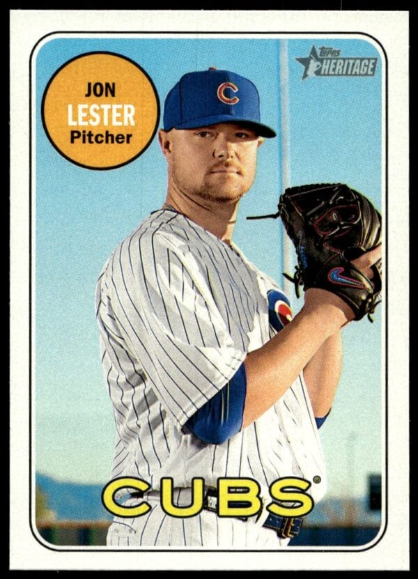 2018 Topps Heritage Jon Lester #43 (Front)