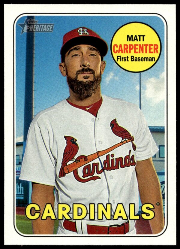 2018 Topps Heritage Matt Carpenter #18 (Front)