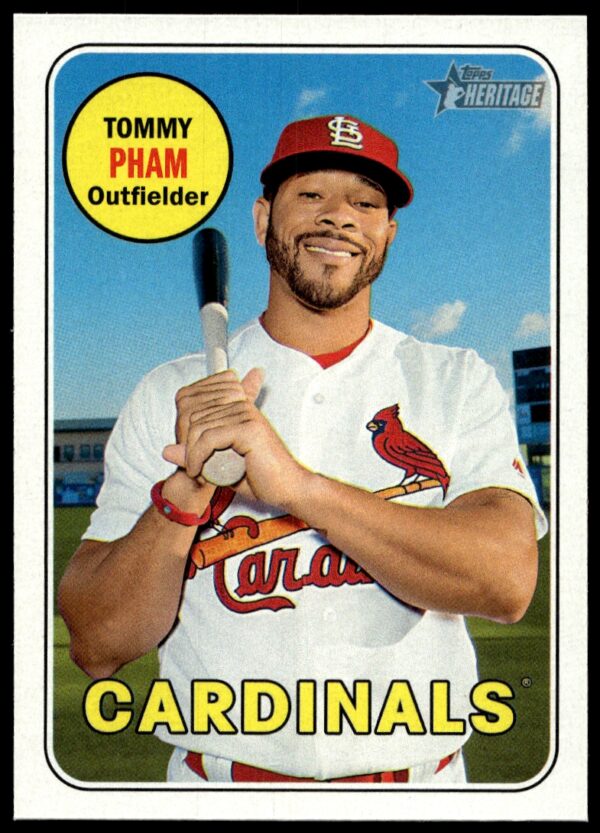 2018 Topps Heritage Tommy Pham #26 (Front)