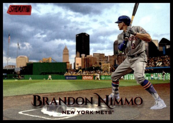 2019 Topps Stadium Club Brandon Nimmo Red Foil #113 (Front)