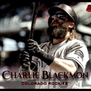 2019 Topps Stadium Club Charlie Blackmon Red Foil #21 (Front)