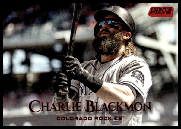 2019 Topps Stadium Club Charlie Blackmon Red Foil #21 (Front)