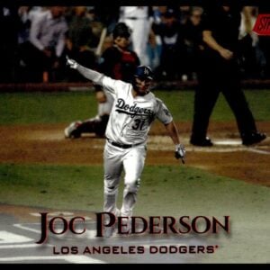 2019 Topps Stadium Club Joc Pederson Red Foil #158 (Front)