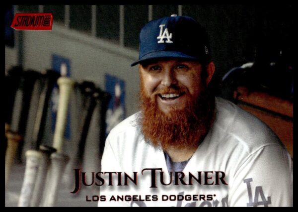 2019 Topps Stadium Club Justin Turner Red Foil #114 (Front)