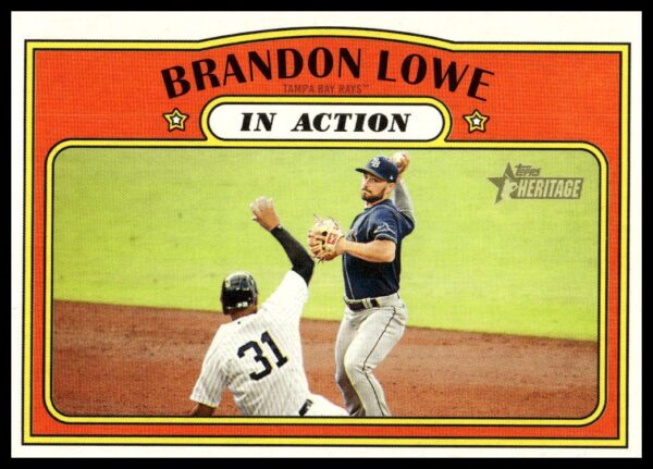 2021 Topps Heritage Brandon Lowe #242 (Front)