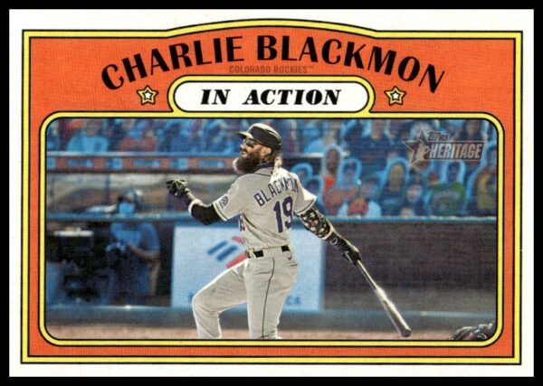 2021 Topps Heritage Charlie Blackmon #306 (Front)