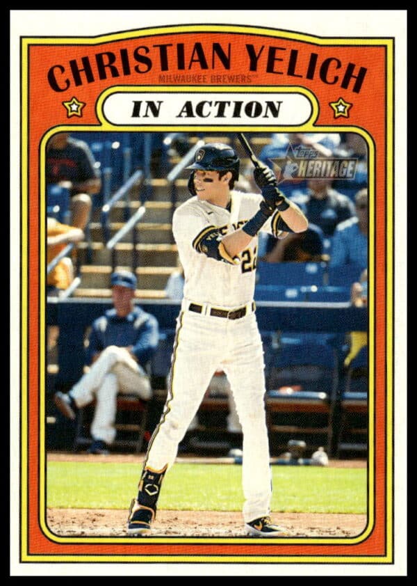 2021 Topps Heritage Christian Yelich #252 (Front)