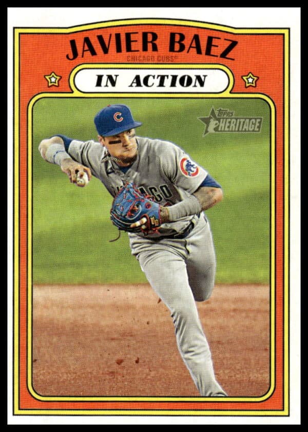 2021 Topps Heritage Javier Baez #52 (Front)