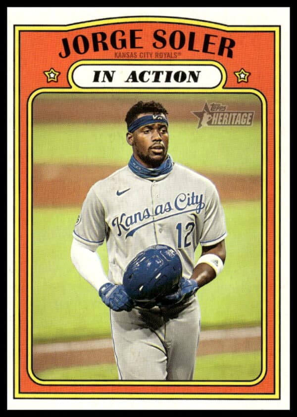 2021 Topps Heritage Jorge Soler #166 (Front)