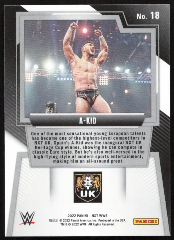 2022 Panini NXT 2.0 WWE A-Kid #18 (Back)