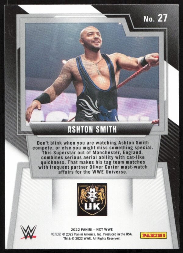 2022 Panini NXT 2.0 WWE Ashton Smith #27 (Back)