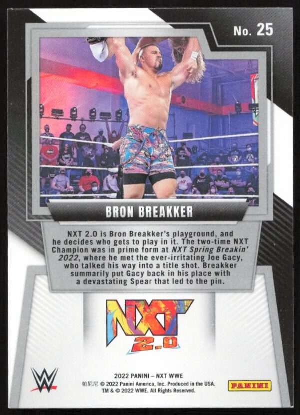 2022 Panini NXT 2.0 WWE Bron Breakker   #25   (Back)