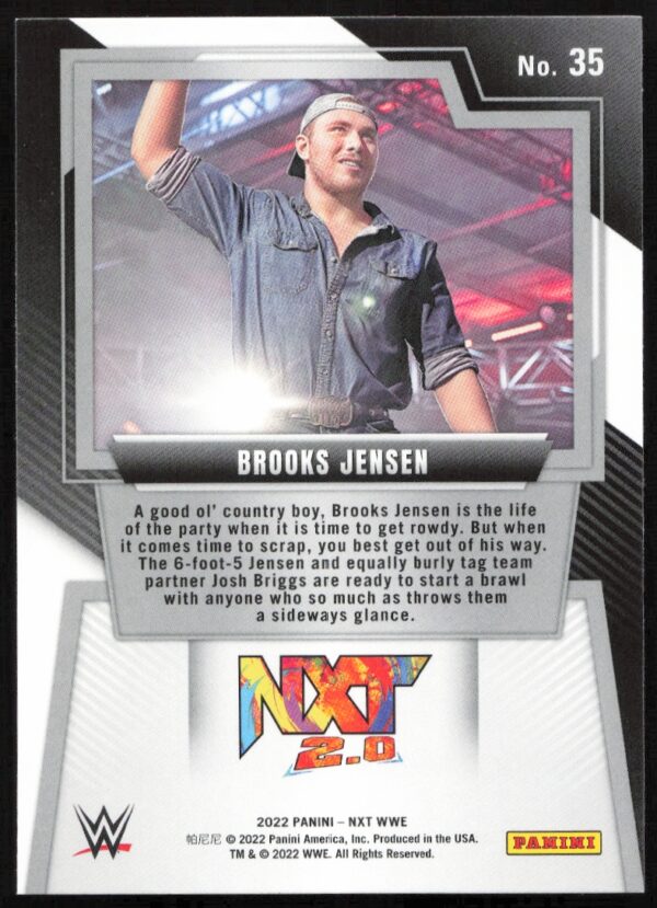 2022 Panini NXT 2.0 WWE Brooks Jensen   #35   (Back)