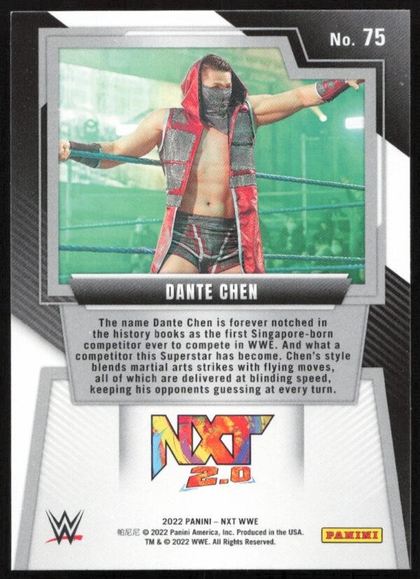 2022 Panini NXT 2.0 WWE Dante Chen   #75   (Back)