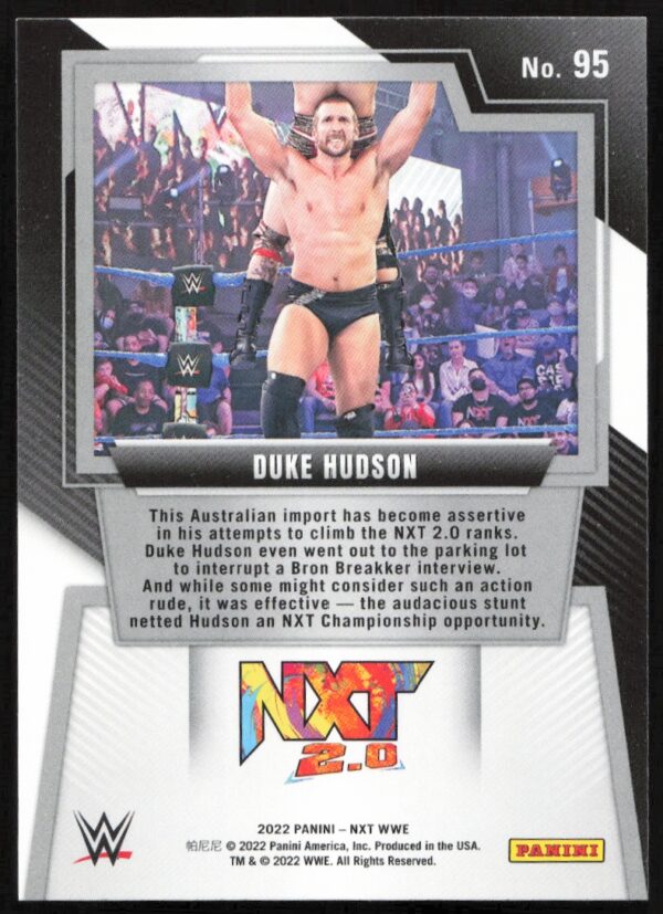 2022 Panini NXT 2.0 WWE Duke Hudson   #95   (Back)