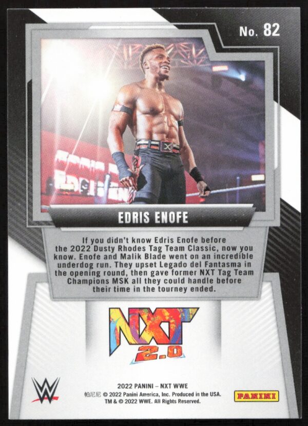 2022 Panini NXT 2.0 WWE Edris Enofe   #82   (Back)