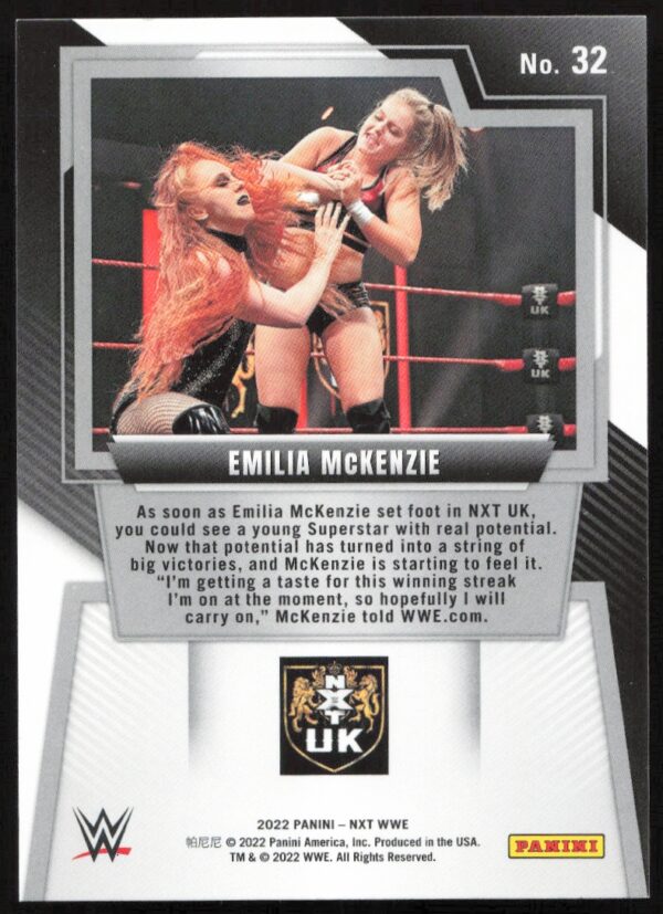 2022 Panini NXT 2.0 WWE Emilia McKenzie   #32   (Back)