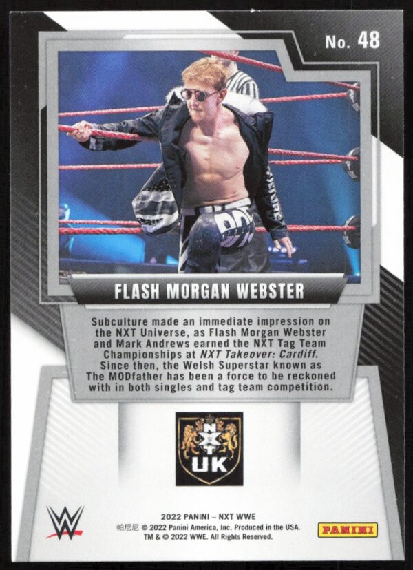 2022 Panini NXT 2.0 WWE Flash Morgan Webster #48 (Back)