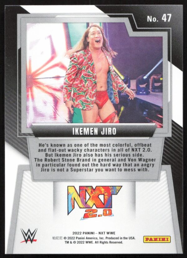 2022 Panini NXT 2.0 WWE Ikemen Jiro #47 (Back)