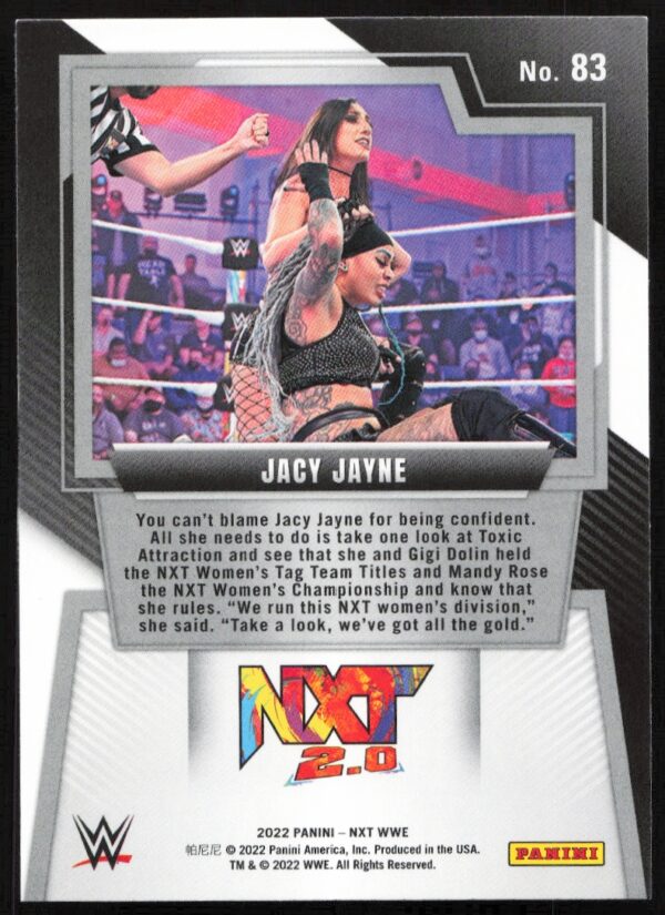 2022 Panini NXT 2.0 WWE Jacy Jayne   #83   (Back)