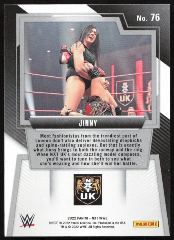 2022 Panini NXT 2.0 WWE Jinny #76 (Back)