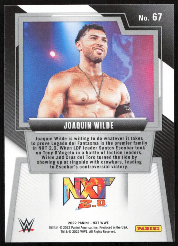 2022 Panini NXT 2.0 WWE Joaquin Wilde   #67   (Back)