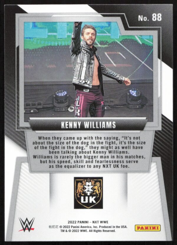 2022 Panini NXT 2.0 WWE Kenny Williams #88 (Back)