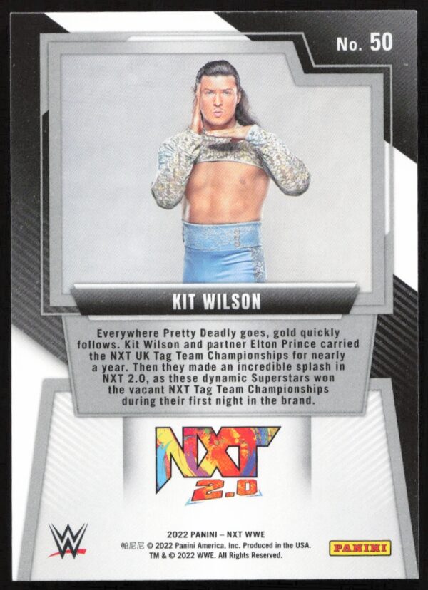 2022 Panini NXT 2.0 WWE Kit Wilson #50 (Back)