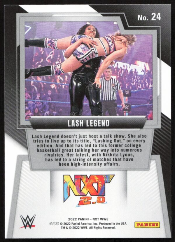 2022 Panini NXT 2.0 WWE Lash Legend #24 (Back)