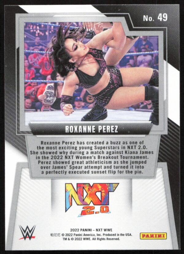 2022 Panini NXT 2.0 WWE Roxanne Perez #49 (Back)