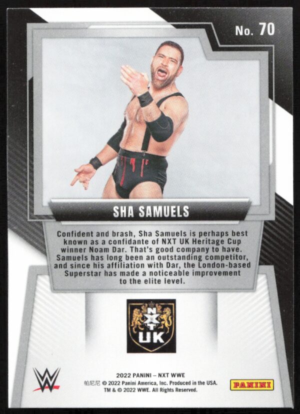 2022 Panini NXT 2.0 WWE Sha Samuels #70 (Back)