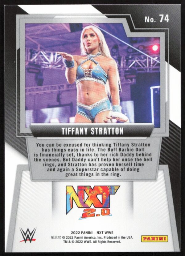 2022 Panini NXT 2.0 WWE Tiffany Stratton #74 (Back)