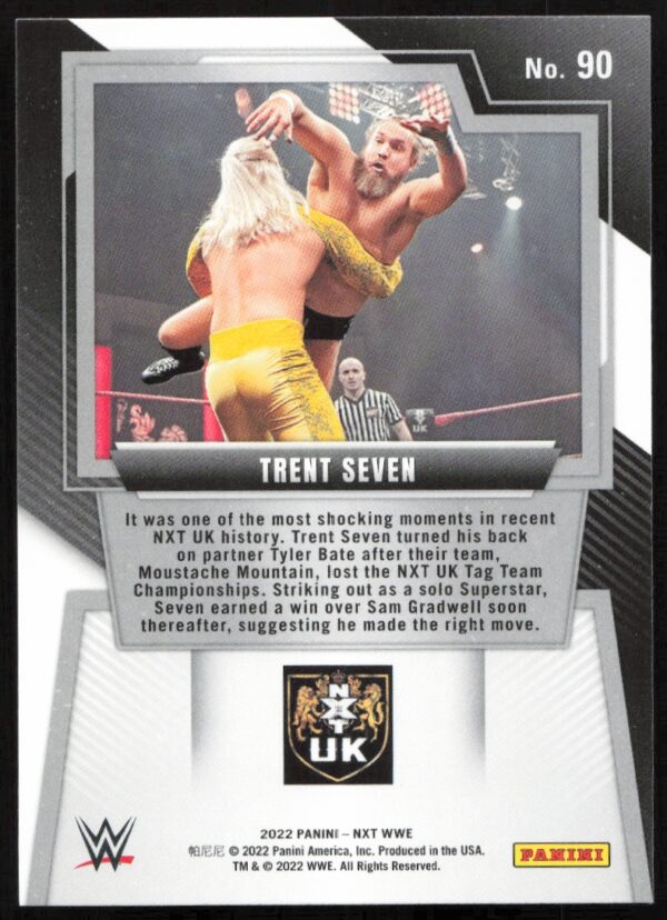 2022 Panini NXT 2.0 WWE Trent Seven #90 (Back)