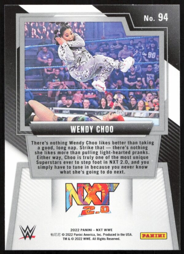 2022 Panini NXT 2.0 WWE Wendy Choo #94 (Back)