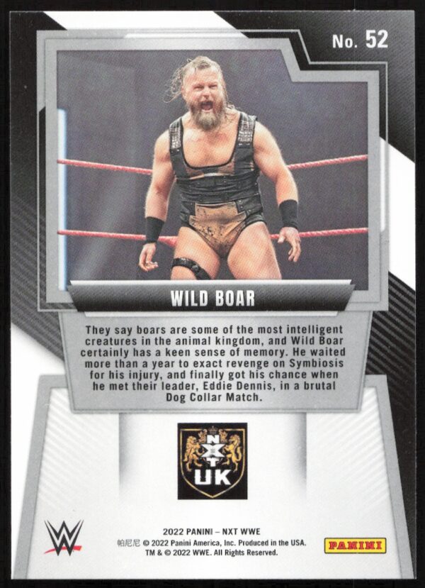 2022 Panini NXT 2.0 WWE Wild Boar   #52   (Back)