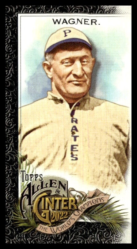 2022 Topps Allen & Ginter Honus Wagner Mini Black Border #287 (Front)