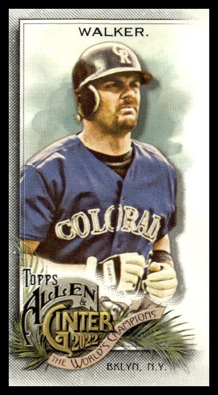 2022 Topps Allen & Ginter Larry Walker Mini #23 (Front)