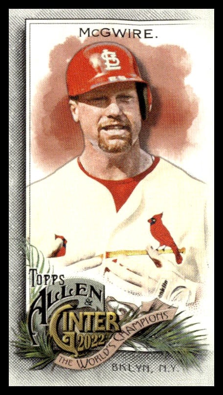 2022 Topps Allen & Ginter Mark McGwire Mini A&G Back #102 (Front)