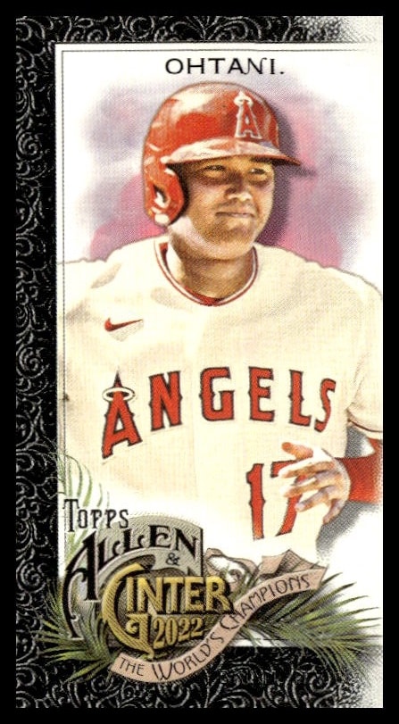 2022 Topps Allen & Ginter Shohei Ohtani Mini Black Border #58 (Front)