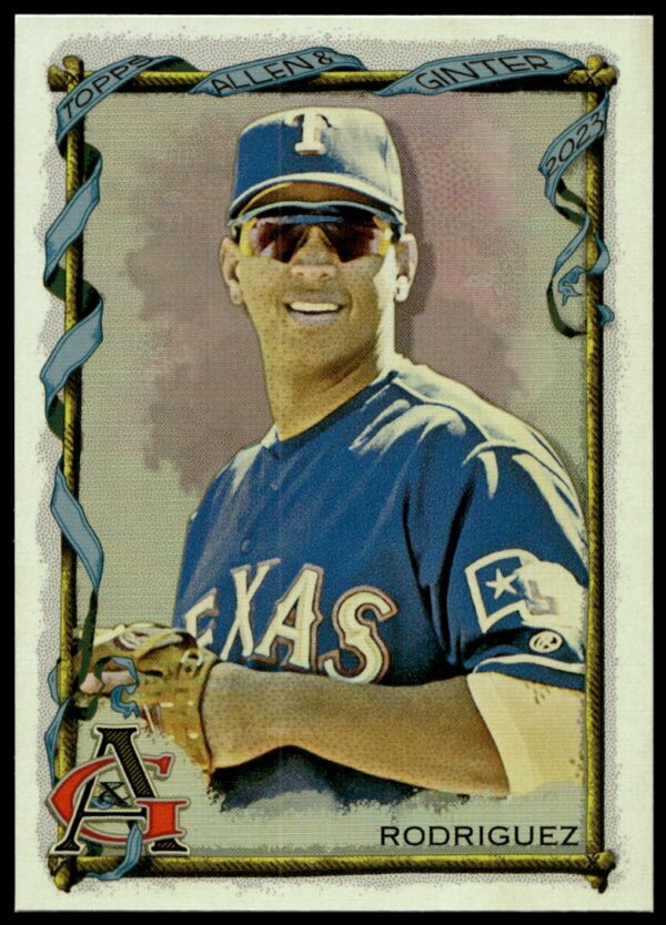 2023 Topps Allen & Ginter Alex Rodriguez Silver Portrait #7 (Front)