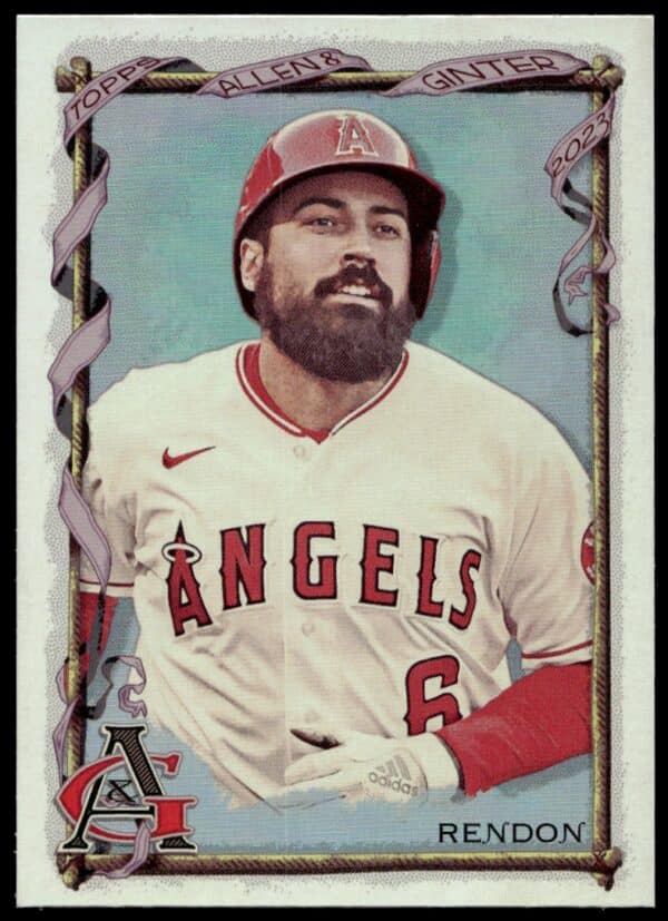 2023 Topps Allen & Ginter Anthony Rendon Silver Portrait #163 (Front)