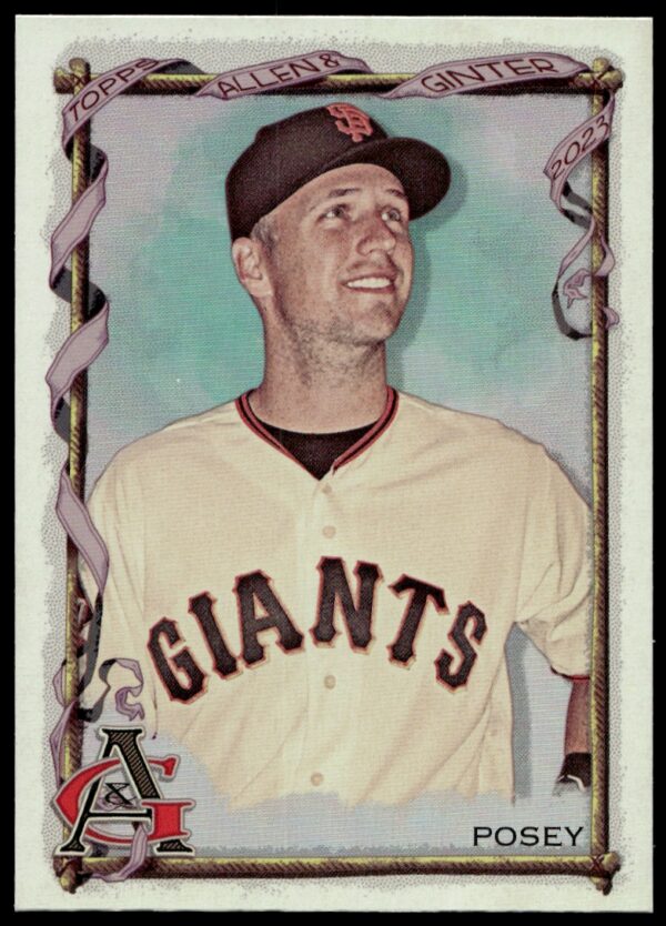 2023 Topps Allen & Ginter Buster Posey Silver Portrait #150 (Front)