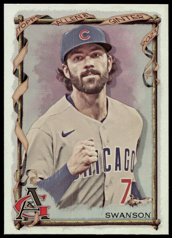 2023 Topps Allen & Ginter Dansby Swanson Silver Portrait #57 (Front)