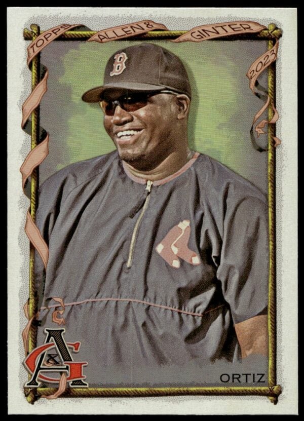 2023 Topps Allen & Ginter David Ortiz Silver Portrait #378 (Front)