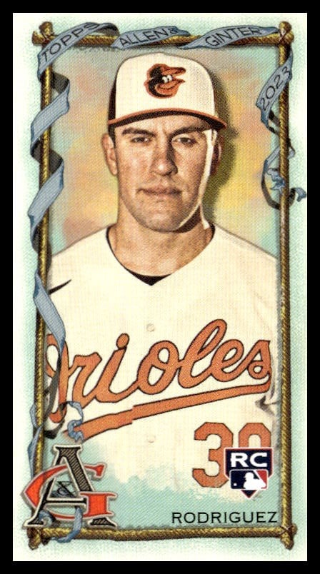 2023 Topps Allen & Ginter Grayson Rodriguez Mini #275 (Front)