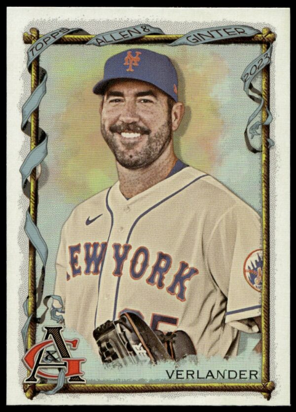 2023 Topps Allen & Ginter Justin Verlander Silver Portrait #358 (Front)