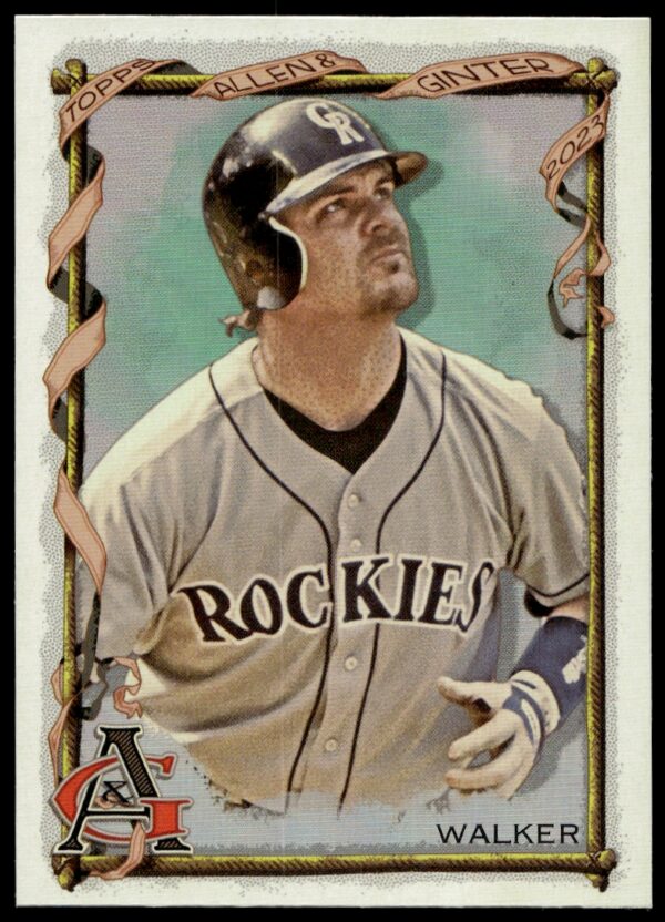 2023 Topps Allen & Ginter Larry Walker Silver Portrait #333 (Front)